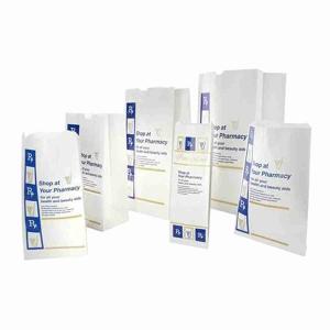 Quality Custom White Pill Medicine Paper Prescription Bags Kraft SOS Bags For Hospital wholesale
