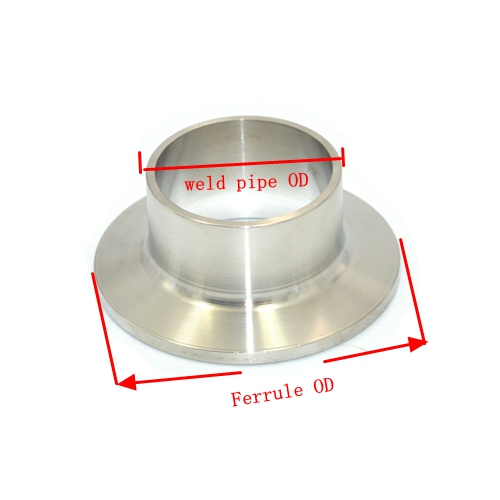 Sanitary Pipe Weld Ferrule Tri Clamp Type Stainless Steel Flange SUS 304