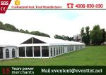 White Garden Party Tent PVC Fabric , Luxury Wedding Marquee With Large Capacity