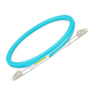 Quality OM3 LC Optical Patch Cord Multimode Duplex Aqua Cable 50/125um wholesale