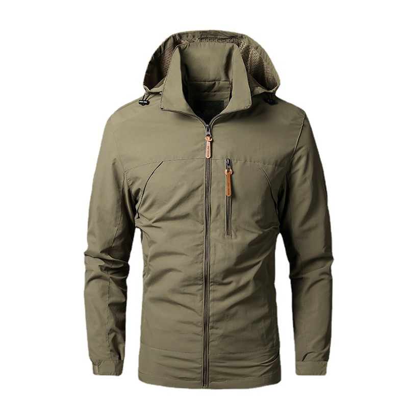 Oem Factory Manufacturer Custom Logo Breathable Water Resistance Jacket Men'S Spring Autumn Outdoor Sports Jacket