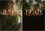 Countryside Deer Antler Chandelier For Farmhouse Warehouse Lighting Fixtures (WH