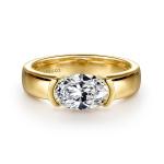 Lab Diamond Wedding Band VVS Clarity HPHT Oval Cut Lab Grown Diamond Ring