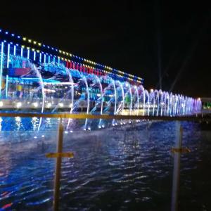 Quality Colorful Music Dancing Fountain Project With LED Lights Performance wholesale