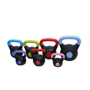 Quality 30lb Cement Kettlebell Free Weight Exercise Equipment Colorful wholesale