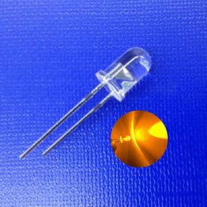 Quality Throughhole 5mm 45deg 0.5W 590nm Yellow Color 30000mcd Super Bright For Guide Arrow Light wholesale