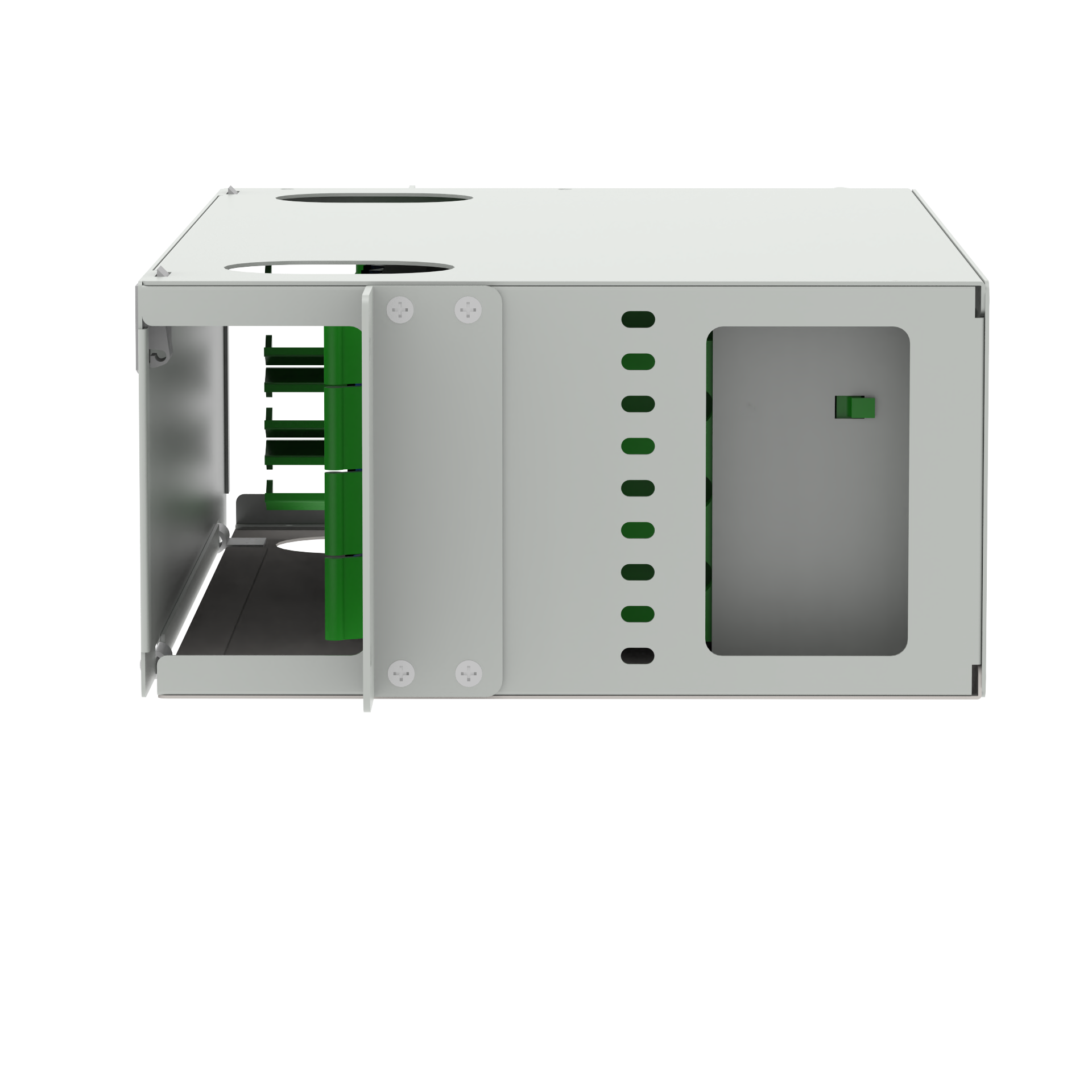 SC UPC Connector 48 Ports Fiber Distribution Patch Panel for Indoor ODF Network FTTH