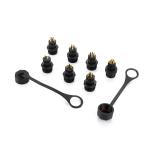 Male IP67 Waterproof Connectors 2Pins Bulkhead Mount Plug