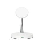Zinc Alloy 3 In 1 Magnetic Wireless Charger Stand 15W Phone 3W Earphone Charging