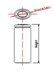 Deep Cycle Cylindrical LiFePO4 26650 Rechargeable Battery 3.2V 3000mAh for Ebike