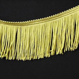 Quality Golden fluorescent color high quality OEM rayon fringes for sofa curtain home decoration wholesale
