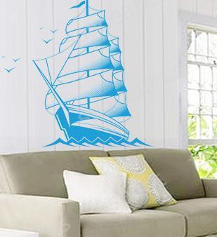 Contemporary Funky Wall Flower Stickers F308, Design Wall Sticker /Decorative