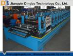 Blue Photovoltaic Supporter Slotted Metal Roll Forming Machine 380V / 50Hz / 3