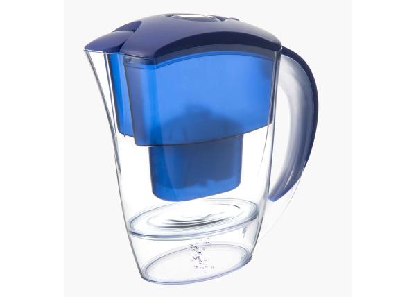 Blue 2.4L 6 Cup Water Filter Jugs For Kitchen Water Purifier , Anti Seepage