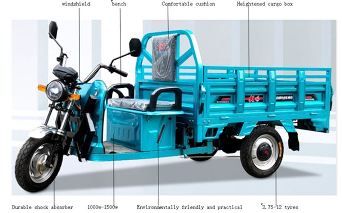 800W Electric Tricycle Cargo Bike for Cargo Transport Efficiency and Reliability