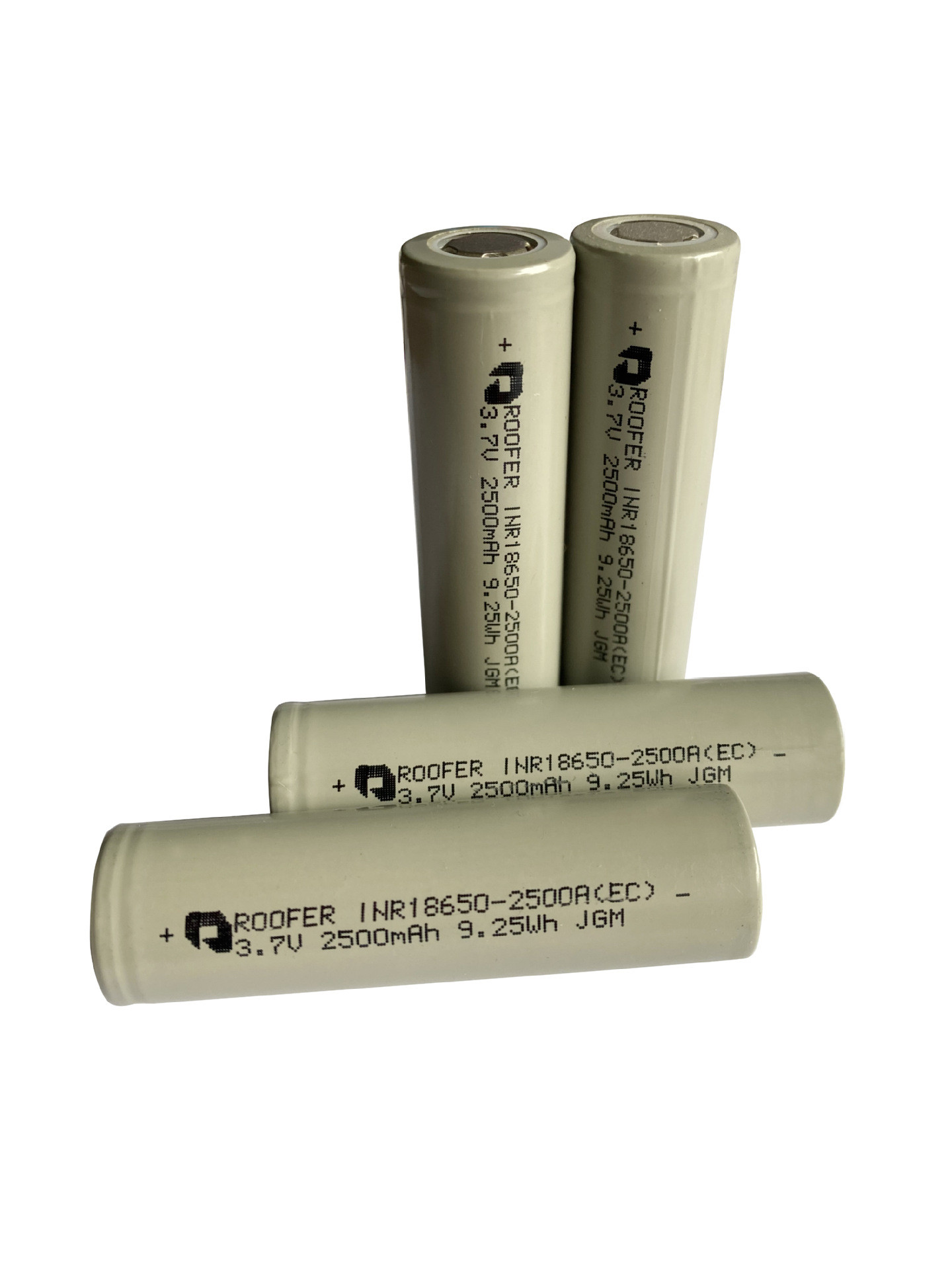 2500mAh 3.7V 9.25Wh 18650 Lithium Ion Battery