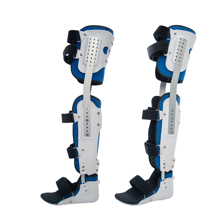 High-quality knee ankle and foot orthoses Hinged knee joint ankle foot orthosis Leg and foot fracture orthosis for fracture reha