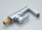 Single Zinc Alloy Handel Brass Kitchen Mixer Faucet ROVATE Chrome Finished
