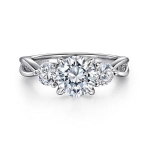 Quality Round Gemstone Shape Lab Diamond Engagement Rings IGI Certificated wholesale