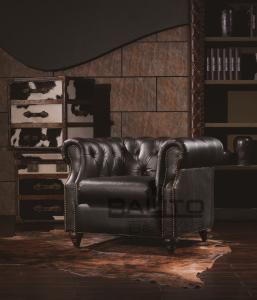 Quality antique style black arm sofa chair,#K602A wholesale