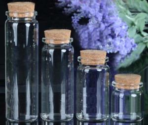 Quality Glass jar with cork stopper wholesale