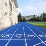 Blue Stadium Running Track