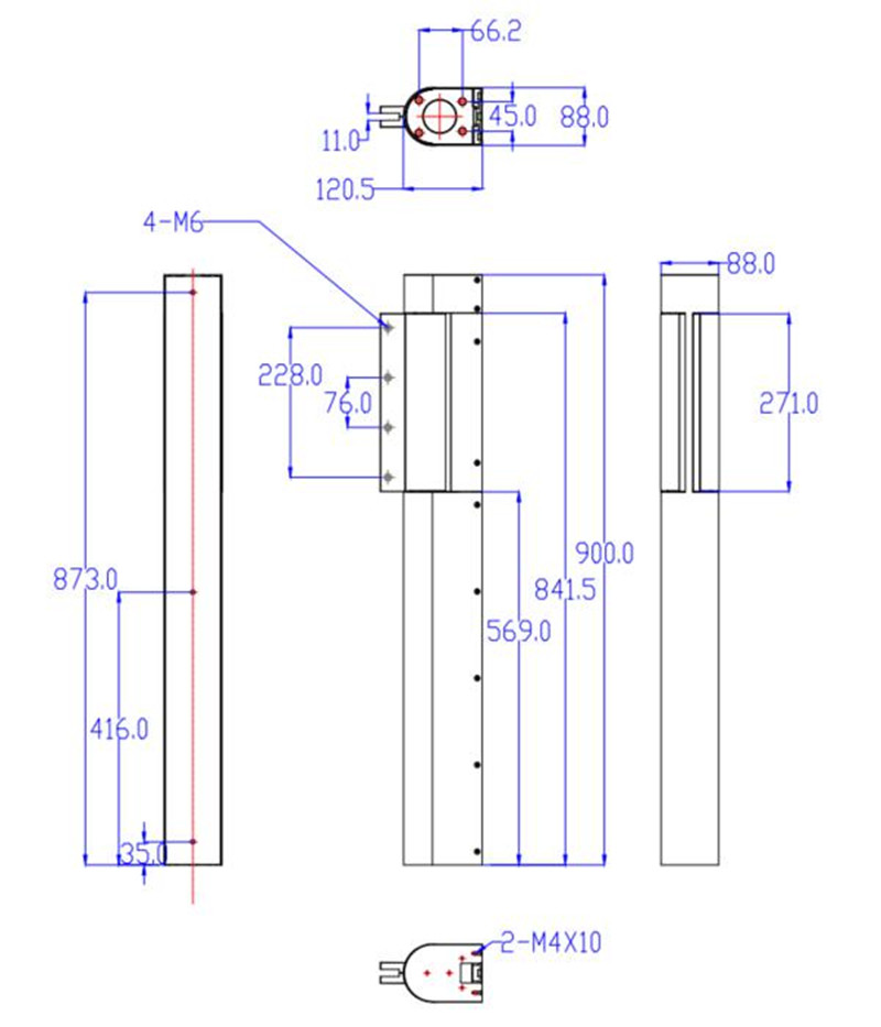 CE 100 N.M 600mm Swing Gate Mechanism Stainless Steel