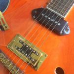 Hollow body jazz electric guitar, Double F holes,Ebony Fingerboard,Tremolo
