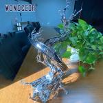 Small Indoor Desktop Stainless Steel Sculpture Artists Metal Ornament Abstract