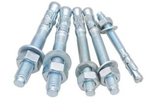 Quality Grade 4.8 8.8 Carbon Steel Wedge Anchor , Power Fasteners Wedge Anchor wholesale