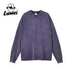 Oversized Heavyweight Cotton Hoodie Dropped Shoulder Embroidery Sweatshirt
