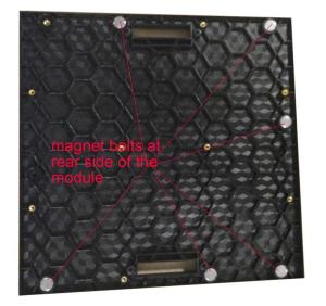Quality P2.5 Front Service LED Display 640x640mm Cabinet With Magnet Full Colors wholesale