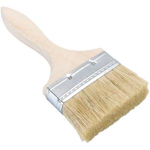Quality Flat Wooden Handle Bristle Hair Lacquer Brush wholesale