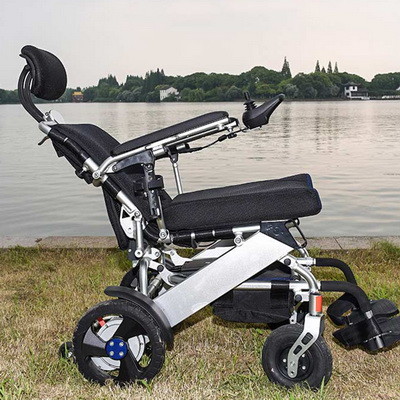 Portable Folding Lightweight Wheelchair With Electromagnetic Brake