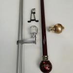 22 Inch 0.45mm Removable Steel Pipe Curtain Rods