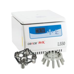 China L550 Low Speed Centrifuge 5500rpm With Angle Rotor 12x15ml Swing Rotor 4x500ml on sale