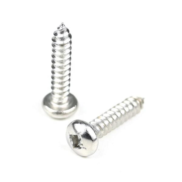8x20mm Stainless Steel Square Drive Self Tapping Screws for INCH Measurement