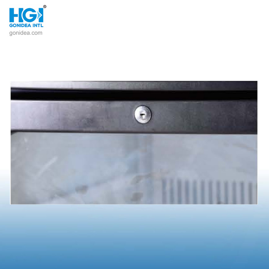 350L Efficient Glass Door Fan Cooling Upright Showcase Cooler With LED Light