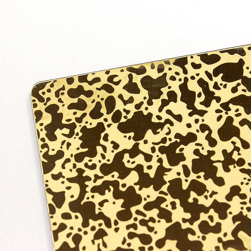 PVD Color Coating Etching Stainless Steel Sheet 304 Decorative Wall Metal Sheet 4x8