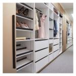 Metal Sliding Closet Doors for End Design European Style Solid Wood Wardrobe in