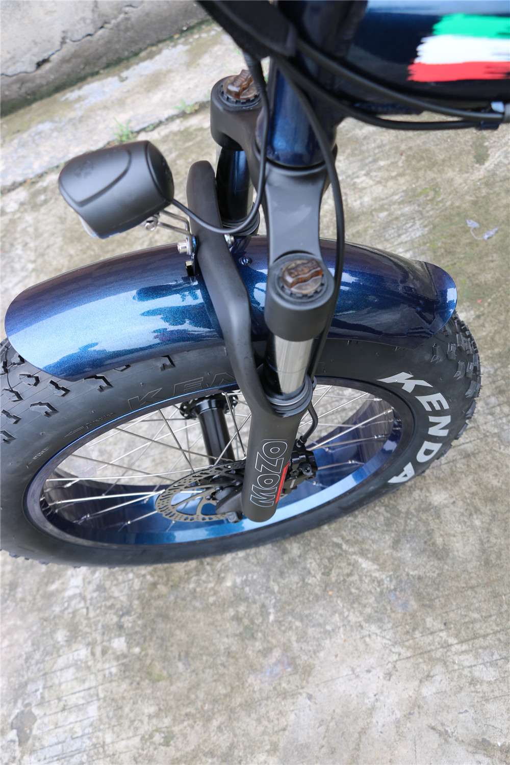 MOZO Suspension Fork 250W Bafang Hub Motor Fat Tyre Folding Electric Bicycle Free Shipping