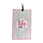 OEM ODM Printed Microfiber Waffle Weave Golf Towel Custom Logo