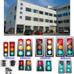 Circle Or Square 400mm Traffic Signal Light Red Yellow Green 220VAC