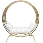 Classic Wedding Couple Sofa Set Round Wedding Throne Birdcage Chair
