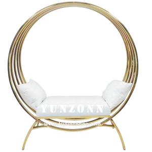 Quality Classic Wedding Couple Sofa Set Round Wedding Throne Birdcage Chair wholesale
