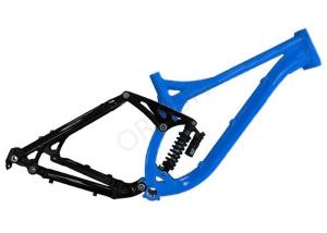 Quality Black 26er Downhill Mtb Frame , Aluminum Mtb Frame 240 X 76mm Shock Size wholesale