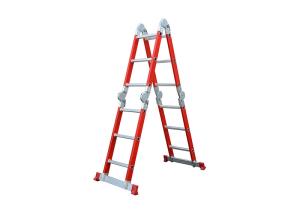 Quality Semi Insulating 5.72m 4X5 Fiberglass Multipurpose Ladder wholesale