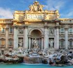 Fontana Di Trevi Famous Large Roman Marble Garden Water Fountain