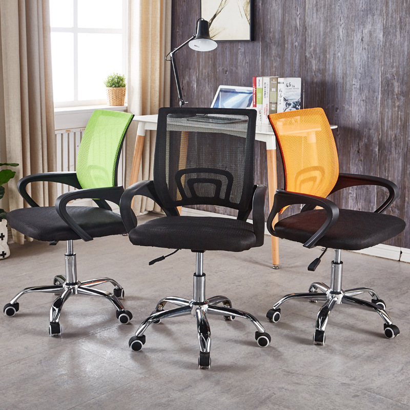 Staff Chair Black Bow Lift Mesh Swivel Office Chair for Comfort and Breathable Seating