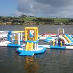 Children Water Sports Equipment Inflatable Water Park 200 People Capacity